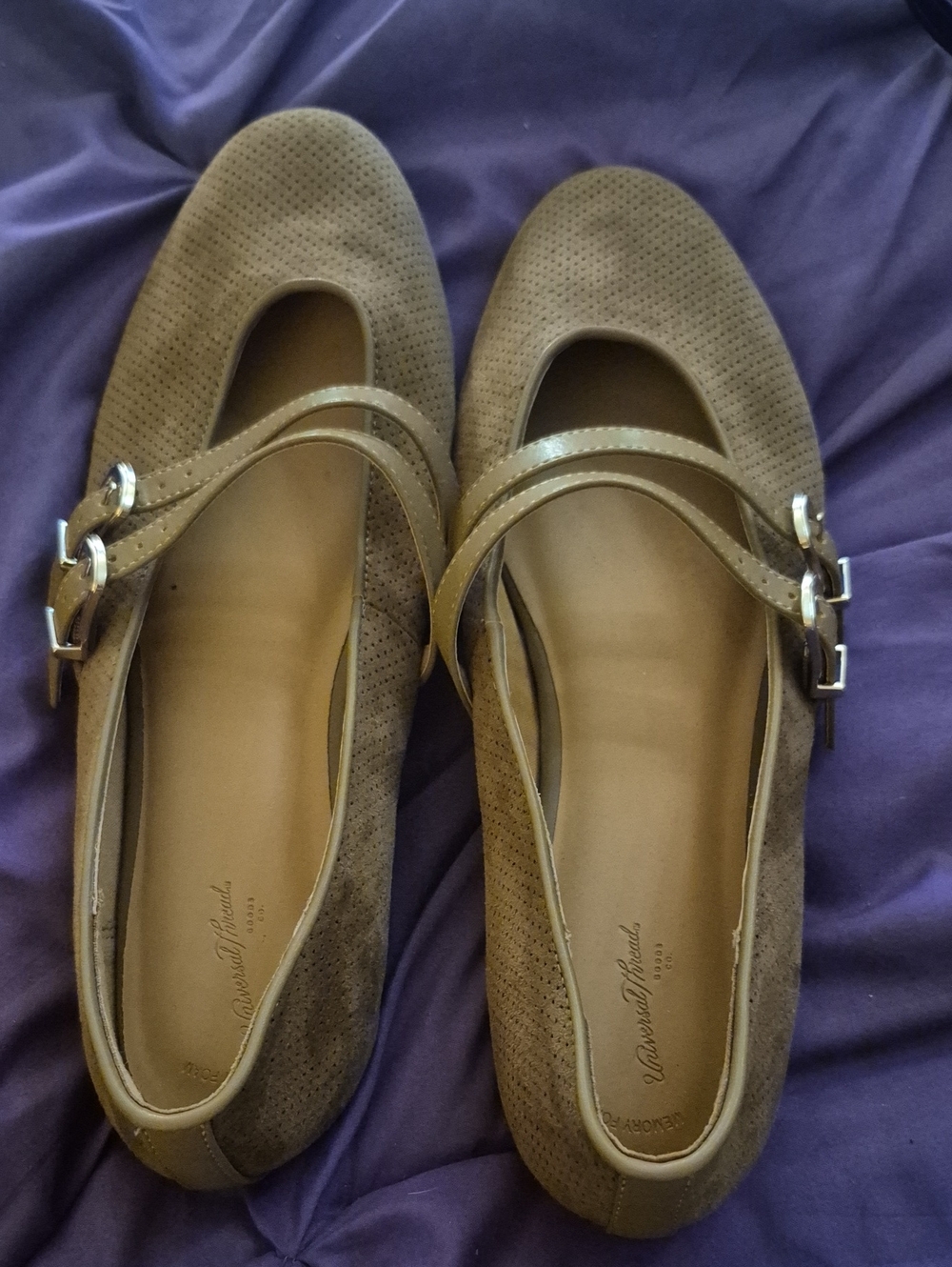 Universal Thread Size 12 Double Strap Flats